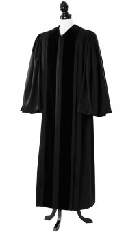 Front Velvet Geneva Clergy Robe