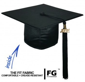 College Fashion Graduation Cap Gown Tassel Year Charm, Set Shiny