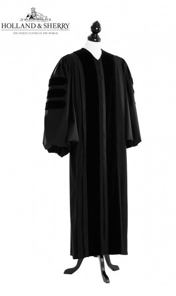 Deluxe Black Pulpit Robe - TIMELESS, HOLLAND & SHERRY Trafalgar Square