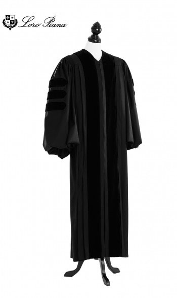 Deluxe Doctoral Academic Gown - TIMELESS, LORO PIANA Priest Cloth - Custom Size