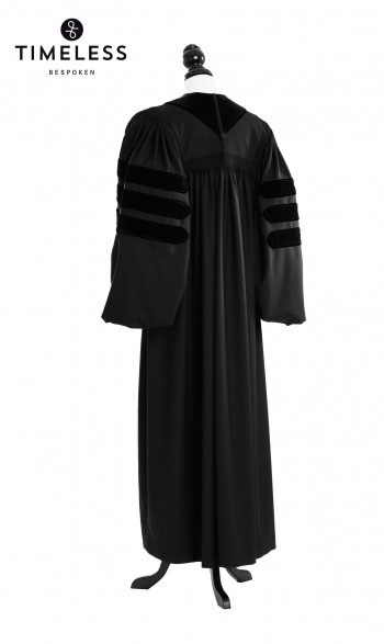 Deluxe Doctoral Academic Gown, TIMELESS gold silk