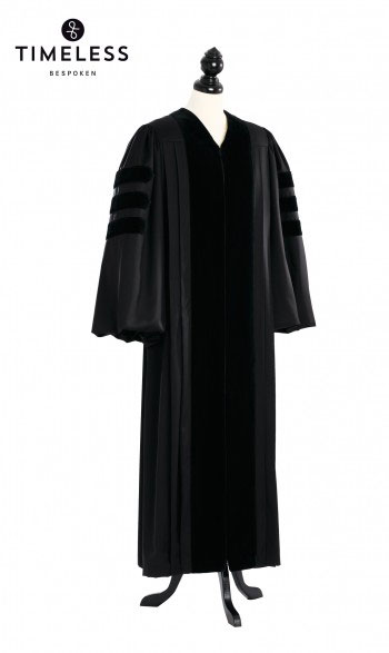 Doctoral Pulpit Robe - TIMELESS silver wool