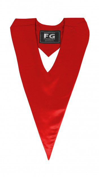 GRADUATION HONOR V-STOLE RED TECHNICAL & VOCATIONAL