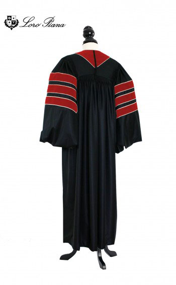 Deluxe Doctoral of Theology Academic Gown for faculty and Ph.D. - TIMELESS, LORO PIANA Priest Cloth