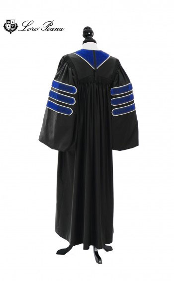 Deluxe Doctoral of Philosophy Academic Gown for faculty and Ph.D. - TIMELESS, LORO PIANA Priest Cloth