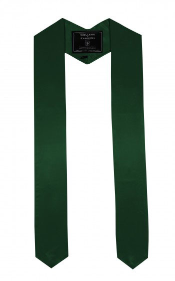 FOREST GREEN BACHELOR GRADUATION HONOR STOLE