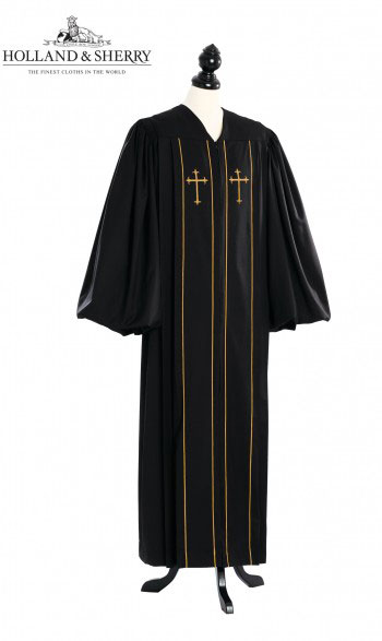 Custom Cleric Pulpit Robe Gold - TIMELESS, HOLLAND & SHERRY Trafalgar Square