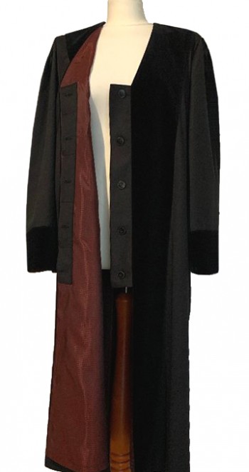 Magisterial US Judge Robe, TIMELESS silver wool