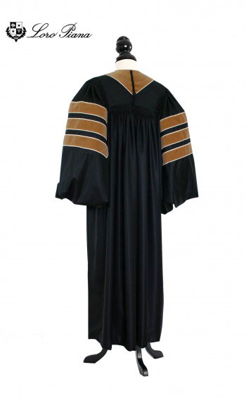 Deluxe Doctoral of Economics Academic Gown for faculty and Ph.D. - TIMELESS, LORO PIANA Priest Cloth