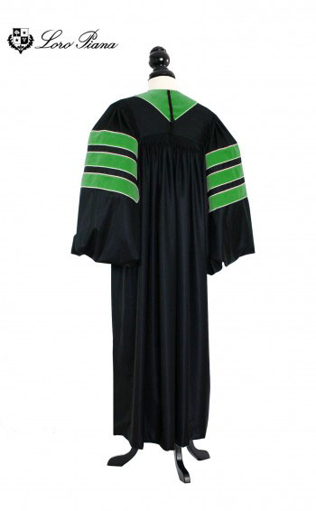 Deluxe Doctoral of Medicine Academic Gown for faculty and Ph.D. - TIMELESS, LORO PIANA Priest Cloth
