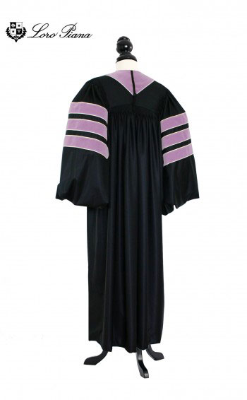 Deluxe Doctoral of Music Academic Gown for faculty and Ph.D. - TIMELESS, LORO PIANA Priest Cloth