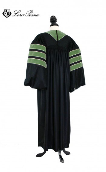 Deluxe Doctoral of Commerce, Accountancy, Business Academic Gown for faculty and Ph.D. - TIMELESS, LORO PIANA Priest Cloth