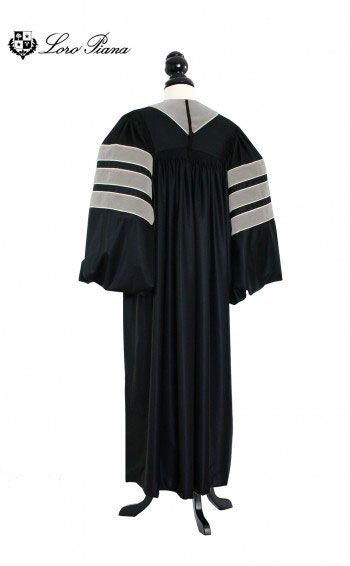 Deluxe Doctoral of Oratory (Speech) Academic Gown for faculty and Ph.D. - TIMELESS, LORO PIANA Priest Cloth