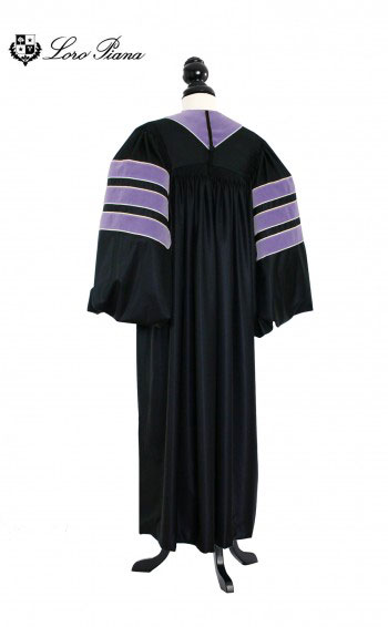 Deluxe Doctoral of Law Academic Gown for faculty and Ph.D. - TIMELESS, LORO PIANA Priest Cloth