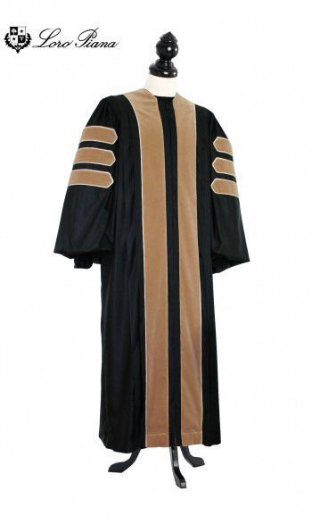 Deluxe Doctoral of Nursing Academic Gown for faculty and Ph.D. - TIMELESS, LORO PIANA Priest Cloth