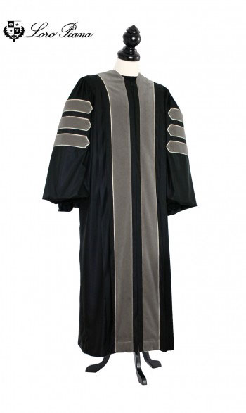 Deluxe Doctoral of Veterinary Science Academic Gown for faculty and Ph.D. - TIMELESS, LORO PIANA Priest Cloth
