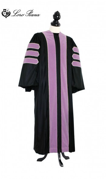 Deluxe Doctoral of Music Academic Gown for faculty and Ph.D. - TIMELESS, LORO PIANA Priest Cloth