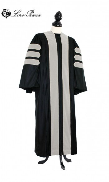 Deluxe Doctoral of Arts, Letters, Humanities Academic Gown for faculty and Ph.D. - TIMELESS, LORO PIANA Priest Cloth