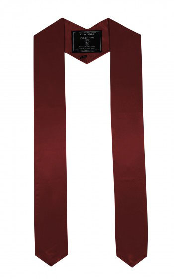MAROON RED BACHELOR GRADUATION HONOR STOLE