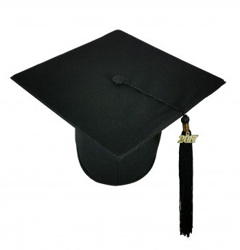 MATTE DELUXE HIGH SCHOOL BLACK CAP