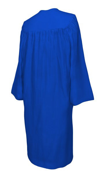 MATTE ROYAL BLUE CAP AND GOWN
