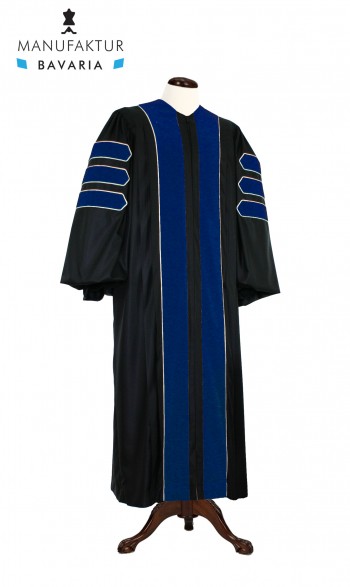 Deluxe Doctoral of Philosophy Academic Gown for faculty and Ph.D. - MANUFAKTUR BAVARIA royal regalia