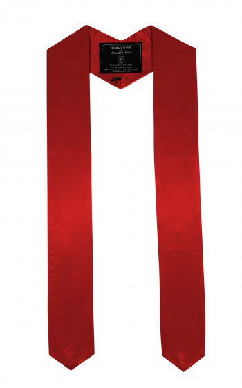RED MIDDLE SCHOOL JUNIOR HIGH GRADUATION HONOR STOLE