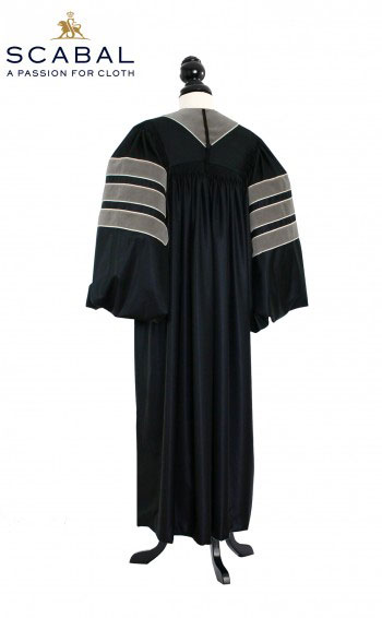 Deluxe Doctoral of Veterinary Science Academic Gown for faculty and Ph.D. - TIMELESS, SCABAL Capri Cool Wool