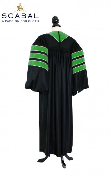 Deluxe Doctoral of Medicine Academic Gown for faculty and Ph.D. - TIMELESS, SCABAL Capri Cool Wool