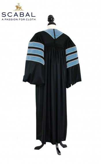 Deluxe Doctoral of Education Academic Gown for faculty and Ph.D. - TIMELESS, SCABAL Capri Cool Wool