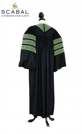 Deluxe Doctoral of Commerce, Accountancy, Business Academic Gown for faculty and Ph.D. - TIMELESS, SCABAL Capri Cool Wool