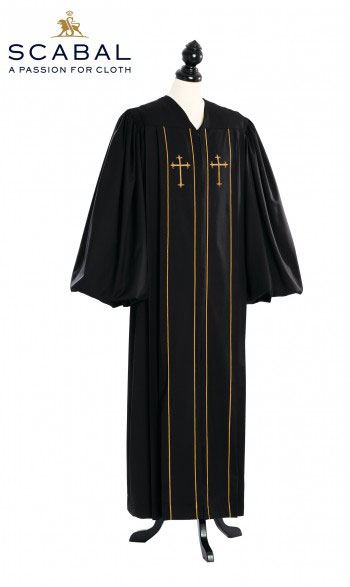 Custom Clerical Pulpit Robes - TIMELESS, SCABAL Capri Cool Wool
