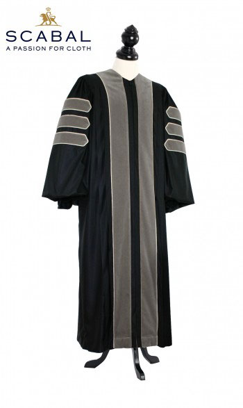 Deluxe Doctoral of Veterinary Science Academic Gown for faculty and Ph.D. - TIMELESS, SCABAL Capri Cool Wool