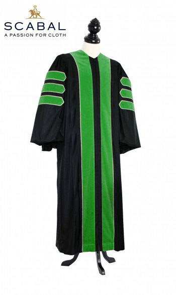 Deluxe Doctoral of Medicine Academic Gown for faculty and Ph.D. - TIMELESS, SCABAL Capri Cool Wool