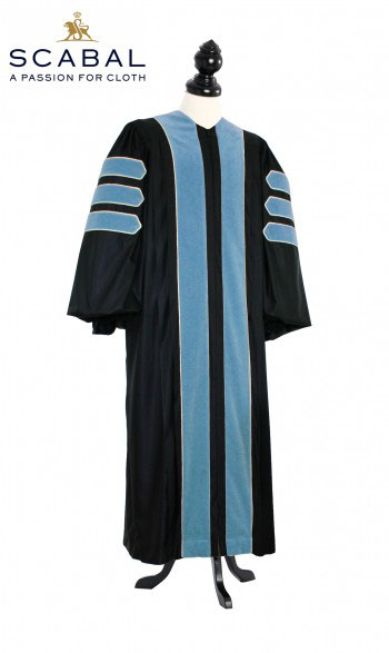 Deluxe Doctoral of Education Academic Gown for faculty and Ph.D. - TIMELESS, SCABAL Capri Cool Wool