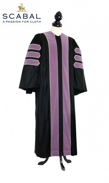 Deluxe Doctoral of Dentistry Academic Gown for faculty and Ph.D. - TIMELESS, SCABAL Capri Cool Wool