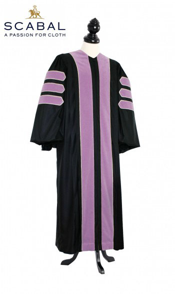 Deluxe Doctoral of Music Academic Gown for faculty and Ph.D. - TIMELESS, SCABAL Capri Cool Wool
