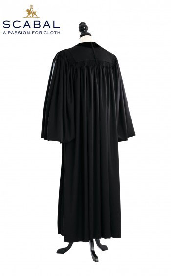 Front Velvet Geneva Clergy Robe - TIMELESS, SCABAL Capri Cool Wool