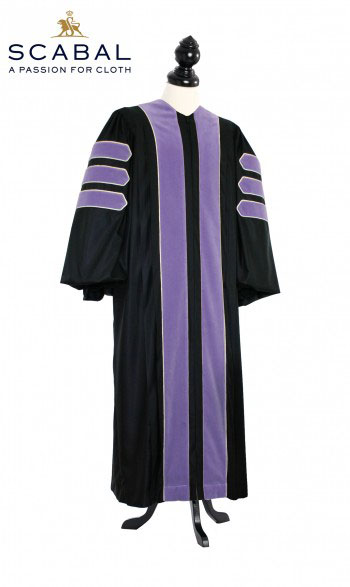 Deluxe Doctoral of Law Academic Gown for faculty and Ph.D. - TIMELESS, SCABAL Capri Cool Wool