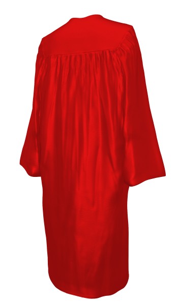SHINY RED CAP AND GOWN