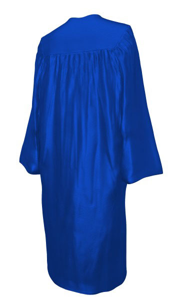 SHINY ROYAL BLUE CAP AND GOWN
