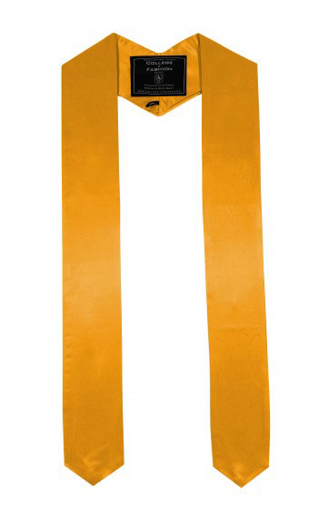 YELLOW GOLD MIDDLE SCHOOL JUNIOR HIGH GRADUATION HONOR STOLE