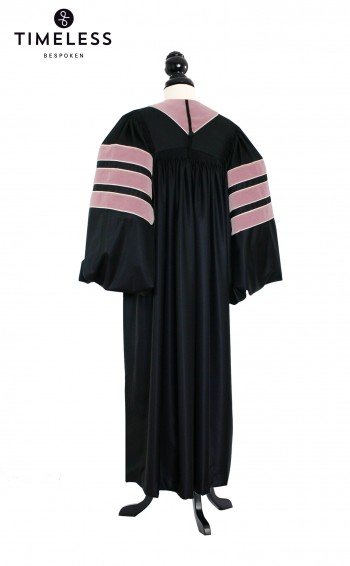 Deluxe Doctoral of Music Academic Gown for faculty and Phd. - TIMELESS silver wool