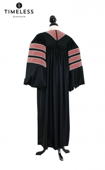 Deluxe Doctoral of Public Health Academic Gown for faculty and Ph.D. - TIMELESS gold silk