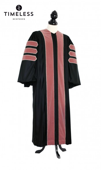 Deluxe Doctoral of Public Health Academic Gown for faculty and Phd. - TIMELESS silver wool