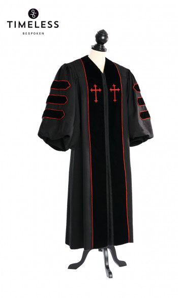 Dr. of Divinity Pulpit Robe - TIMELESS silver wool