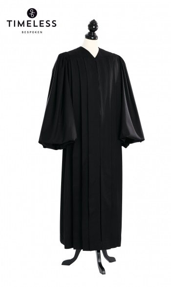Magisterial US Judge Robe, TIMELESS silver wool