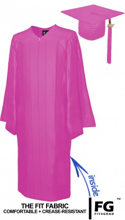 SHINY PINK CAP AND GOWN