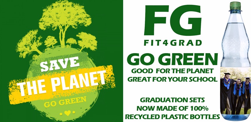 Eco-Friendly Green High School Cap & Tassel - - Graduation Caps